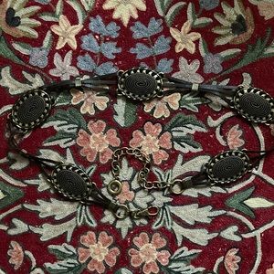 Brown and Gold Chain Belt